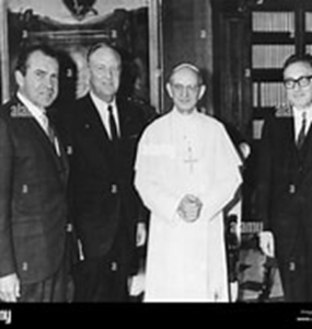 President Nixon, William Rogers and Henry Kissinger